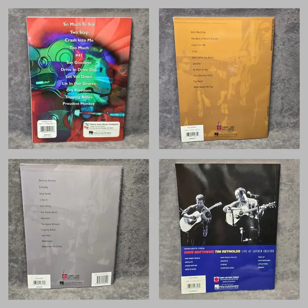 Cherry Lane Dave Matthews Band Sheet Music Easy Guitar Tablature Book with Riffs